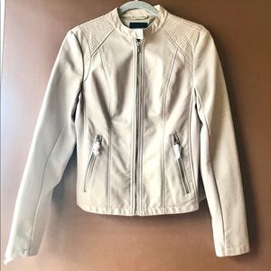 NWT Express Faux Leather Zipper Jacket Small